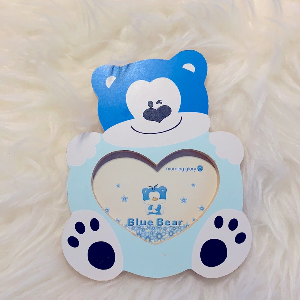 BLUE BEAR PICTURE FRAME